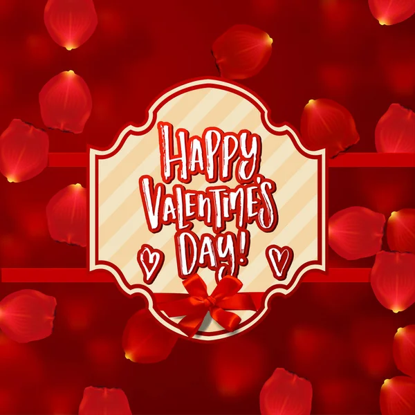 Valentine 's Card design. Caligrafía dibujada a mano "feliz día de San Valentín " — Vector de stock