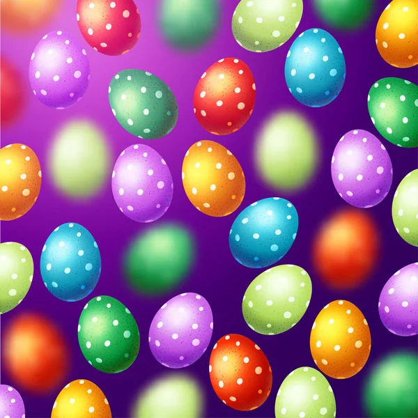 Colorful  Easter eggs  background. — Stock Vector