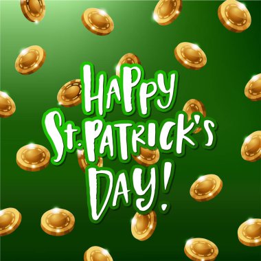 El hat mutlu St. Patrick's günü poster çekilmiş