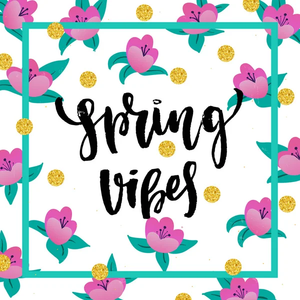 Hello spring lettering — Stock Vector © wywenka #154345586