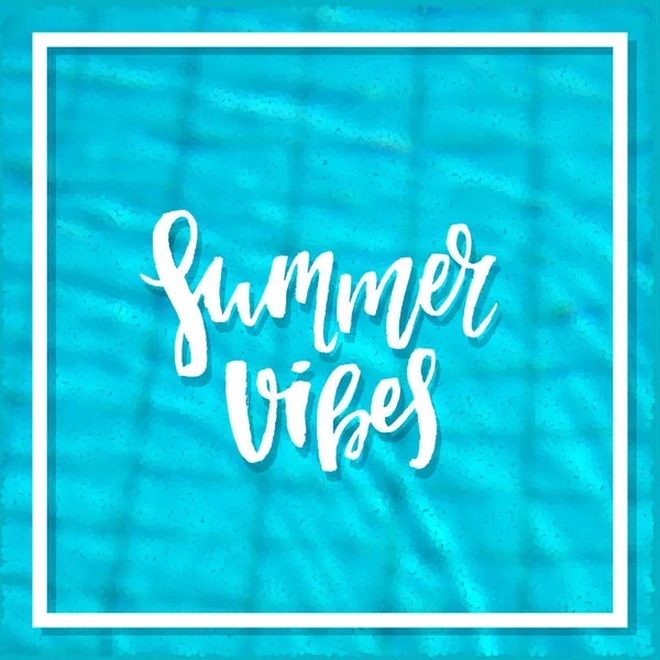 Summer vibes lettering — Stock Vector