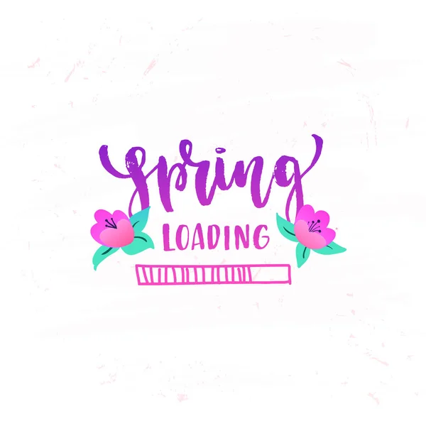 Spring is coming lettering Stock Vector by ©wywenka 154345264