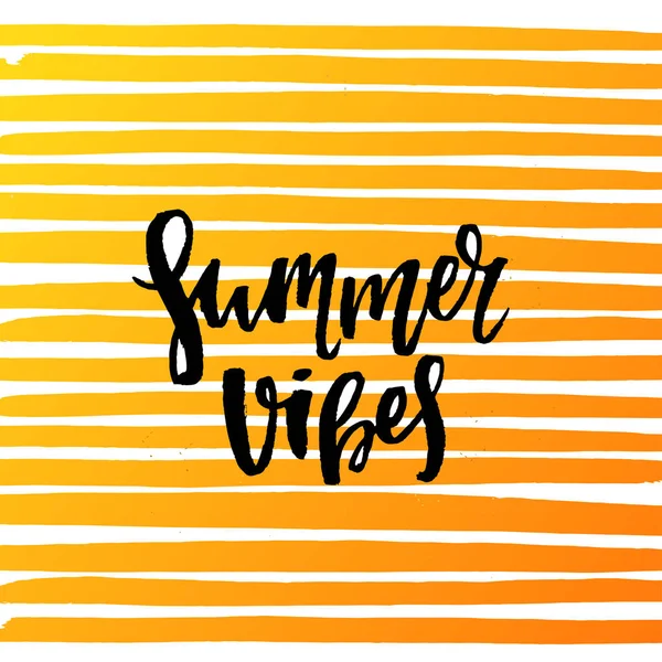 Γράμματα vibes καλοκαίρι — Διανυσματικό Αρχείο