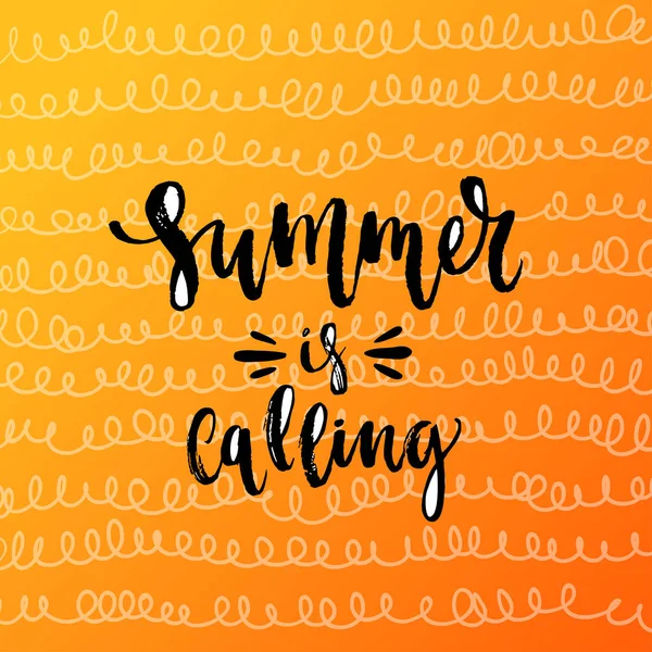 Zomer eist belettering — Stockvector