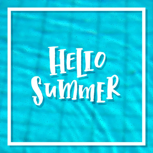 Hola letras de verano — Vector de stock