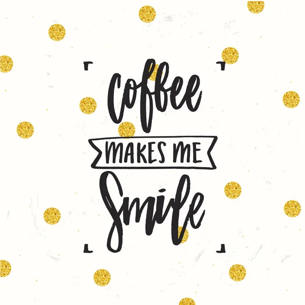 Café me fait sourire — Image vectorielle