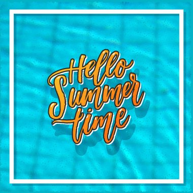 trendy yaz el yazı poster.