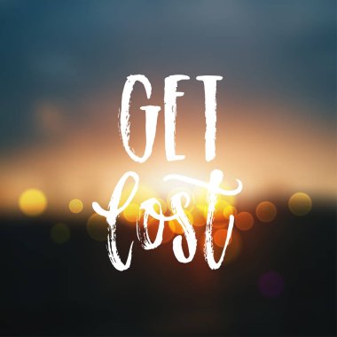 Kaybol - çizilen hat, vektör çizim el