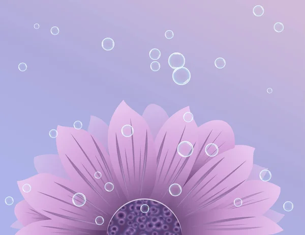 Purple flower vector image