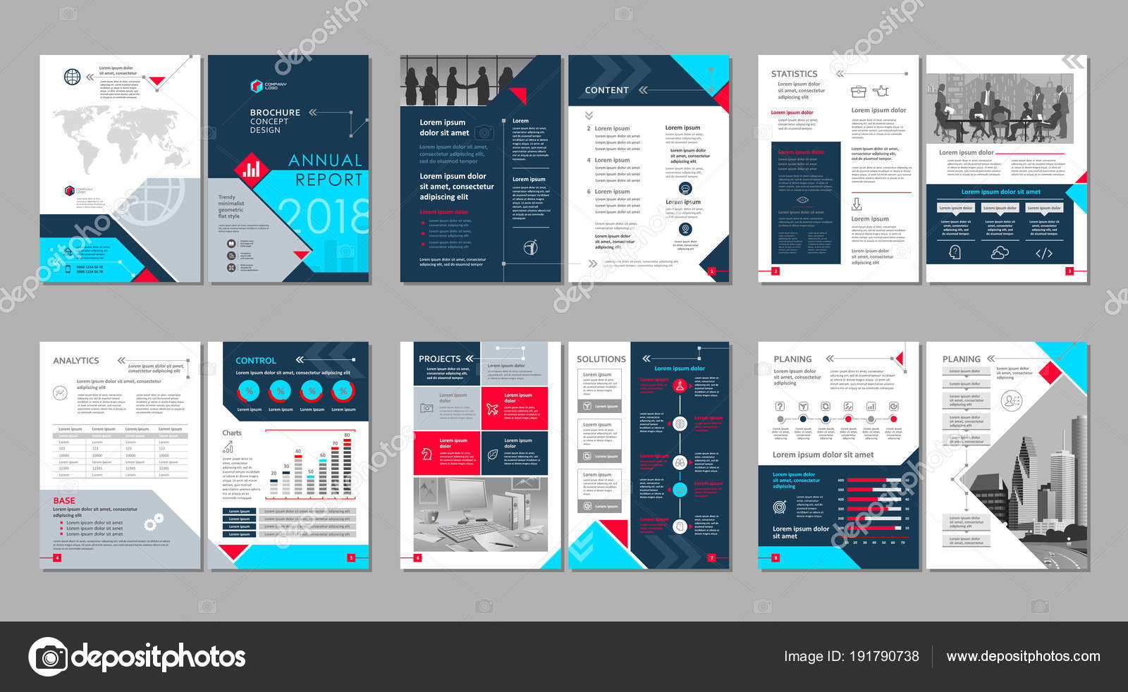 Brochure Creative Design Multipurpose Template Cover Back Pages