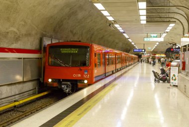 Helsinki, Finlandiya için Kamppi metro metro istasyonu 