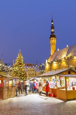 Noel pazarı, tallinn, Estonya