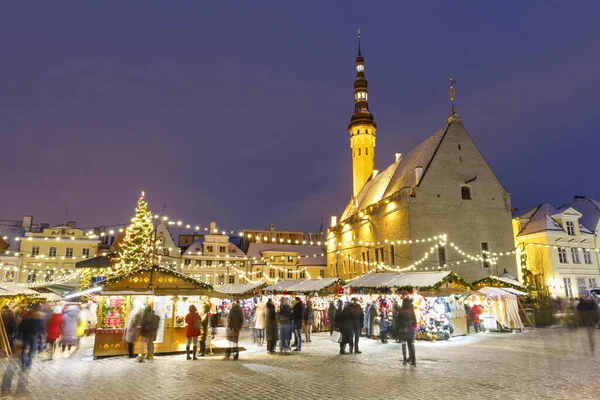 Mercatino di Natale a Tallinn, Estonia — Foto Stock