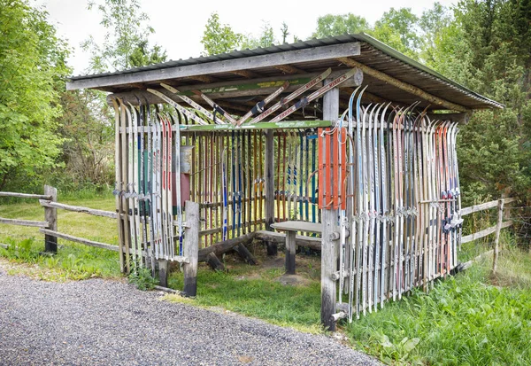 Rusten zijn gemaakt van oude luchten in Hiiumaa, Estland — Stockfoto