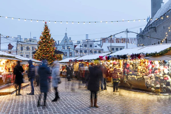 塔林，爱沙尼亚圣诞市场 — 图库照片