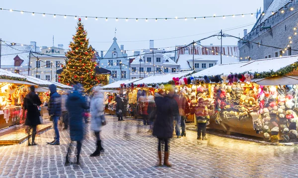 Mercatino di Natale a Tallinn, Estonia — Foto Stock