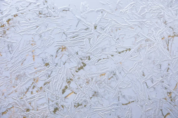 Doğal desenli donmuş su arka planı — Stok fotoğraf