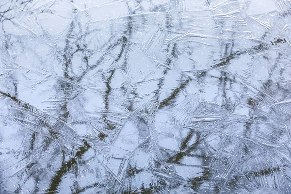 Doğal desenli donmuş su arka planı — Stok fotoğraf
