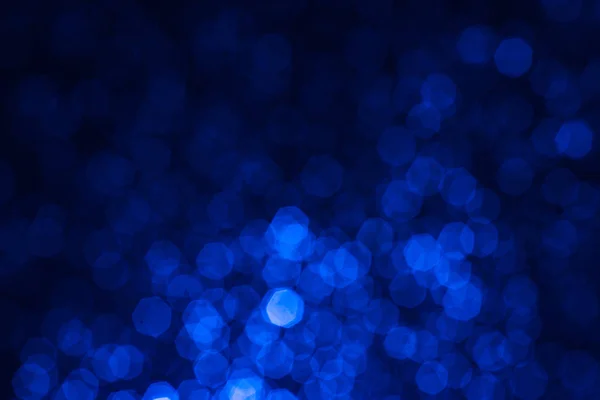 Blauwe Glitter Vintage Lichten Achtergrond Bokeh Achtergrond Unfocused Stockafbeelding