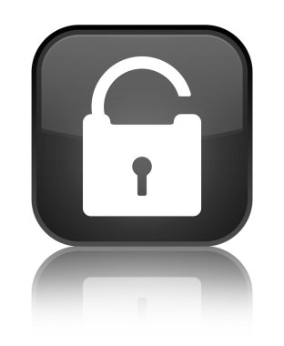 Kutsal kişilerin resmi parlak siyah kare düğme kilidini