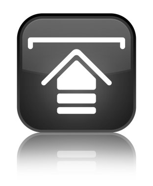 Kutsal kişilerin resmi parlak siyah kare düğme upload