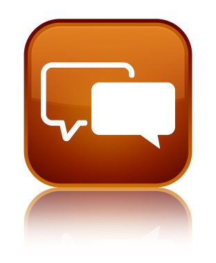 Referansları kutsal kişilerin resmi parlak kahverengi kare düğme