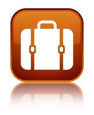 Çanta kutsal kişilerin resmi parlak kahverengi kare düğme