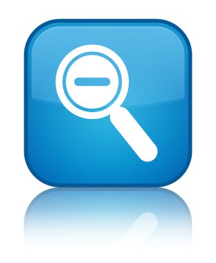 Kutsal kişilerin resmi parlak mavi mavi kare düğme zoom