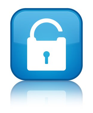 Kutsal kişilerin resmi parlak mavi mavi kare düğme kilidini