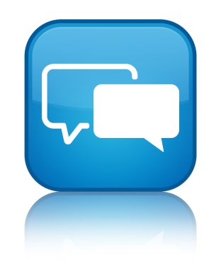 Referansları kutsal kişilerin resmi parlak mavi mavi kare düğme