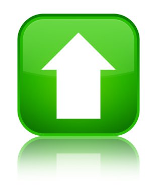 Ok simgesi parlak yeşil kare düğmesini upload