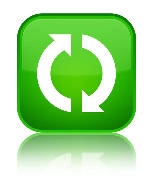 Update icon shiny green square button
