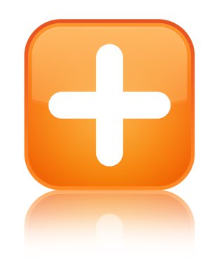 Ayrıca simge parlak turuncu kare düğmesi