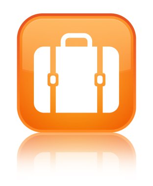 Çanta kutsal kişilerin resmi parlak turuncu kare düğme