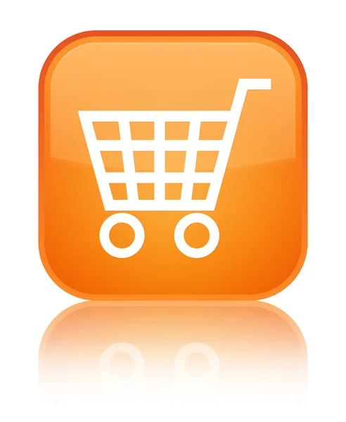 ECommerce icon glänsande orange fyrkantiga knappen — Stockfoto