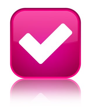 Kutsal kişilerin resmi parlak pembe kare düğme doğrulamak