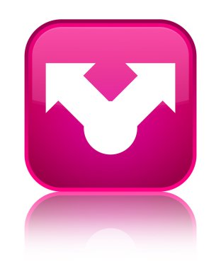 Pay kutsal kişilerin resmi parlak pembe kare düğme