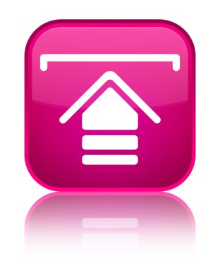 Kutsal kişilerin resmi parlak pembe kare düğme upload