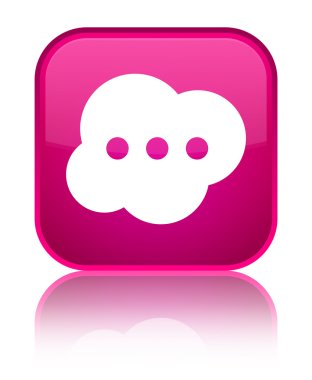 Beyin kutsal kişilerin resmi parlak pembe kare düğme