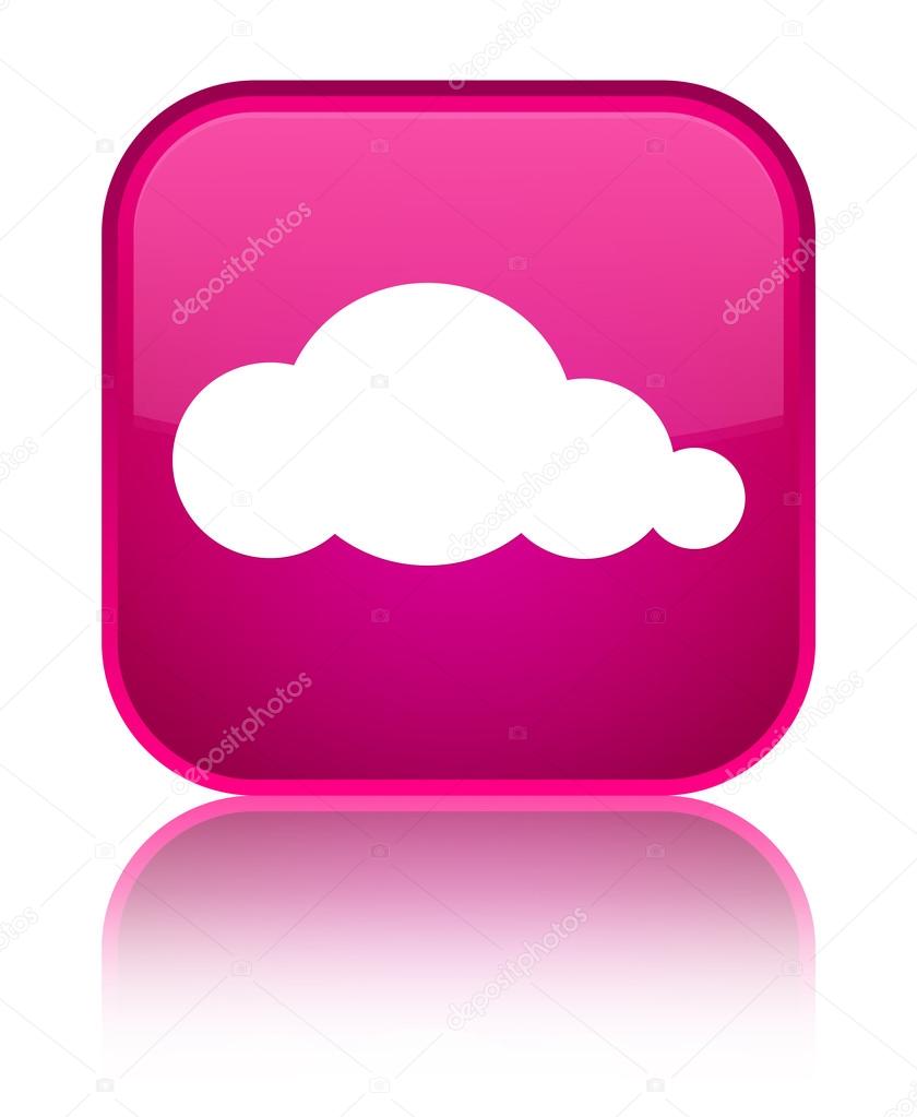Cloud icon shiny pink square button Stock Illustration by ©FR_Design ...