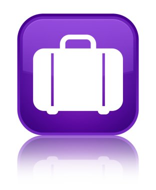 Çanta kutsal kişilerin resmi parlak mor kare düğme