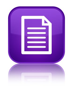 Sayfa simgesi parlak mor kare düğme