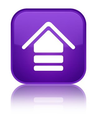 Kutsal kişilerin resmi parlak mor kare düğme upload