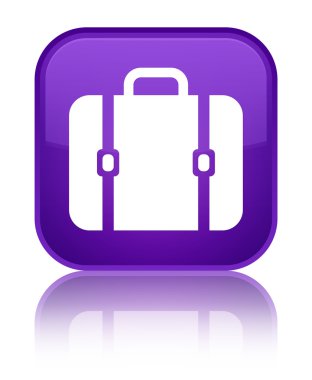 Çanta kutsal kişilerin resmi parlak mor kare düğme