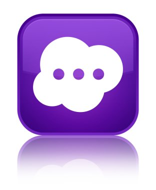 Beyin kutsal kişilerin resmi parlak mor kare düğme