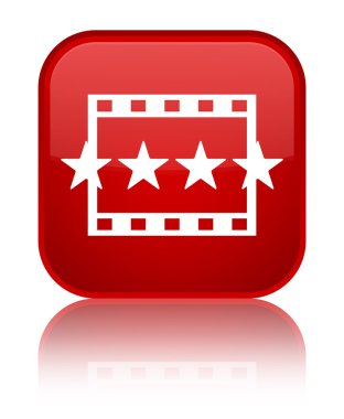 Kutsal kişilerin resmi parlak kırmızı kare düğme film değerlendirmeleri