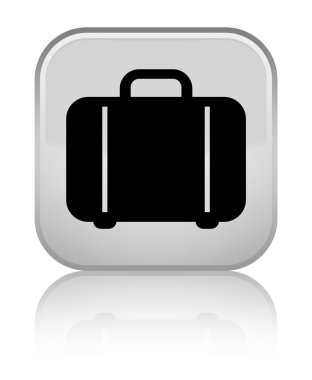 Çanta kutsal kişilerin resmi parlak beyaz kare düğme