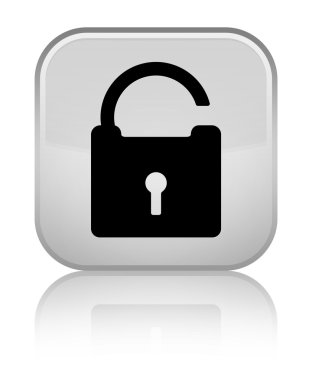 Kutsal kişilerin resmi parlak beyaz kare düğme kilidini