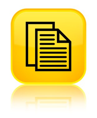 Belge sayfaları kutsal kişilerin resmi parlak sarı kare düğme