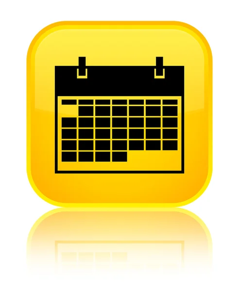 Calendar icon shiny yellow square button